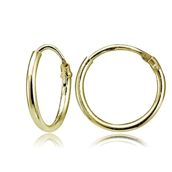 Yellow Gold Flashed Sterling Silver Small Endless - Picture 5 of 6